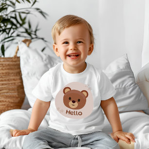 T-shirt Pour Bébé Bonjour