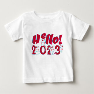 T-shirt Pour Bébé Bonjour 2023