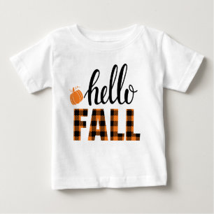 T-shirt Pour Bébé Bonjour automne