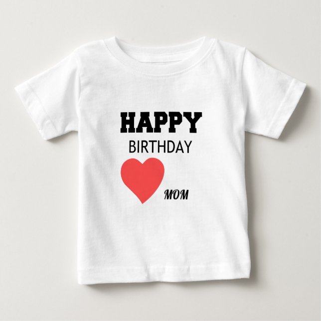 T-SHIRT POUR BÉBÉ BONJOUR DE NAISSANCE MAMAN (Devant)