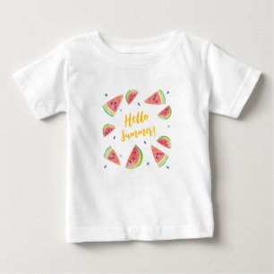 T-shirt Pour Bébé Bonjour été