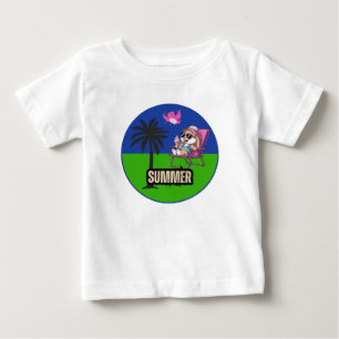 T-shirt Pour Bébé Bonjour été
