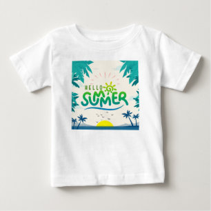 T-shirt Pour Bébé Bonjour été