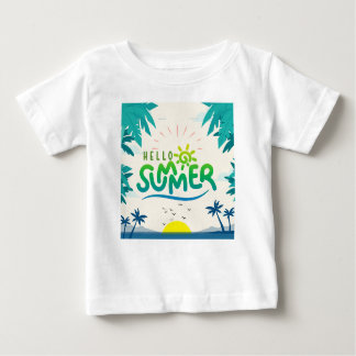 T-shirt Pour Bébé Bonjour été
