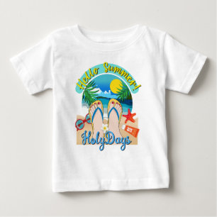 T-shirt Pour Bébé Bonjour été - Saint-Jours