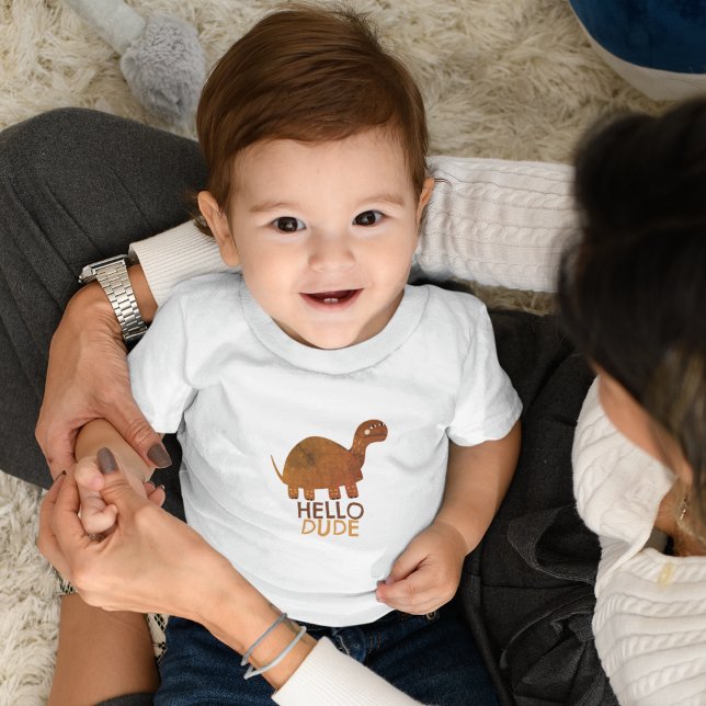 T-shirt Pour Bébé Bonjour mec (Créateur téléchargé)