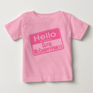 T-shirt Pour Bébé Bonjour Mon Nom Est Cutie McCrappypants