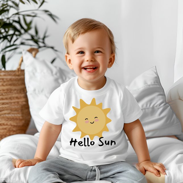 T-shirt Pour Bébé Bonjour soleil (Créateur téléchargé)