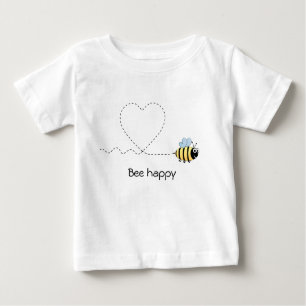 T-shirt Pour Bébé Bonne abeille positive en amour dessin animé bébé