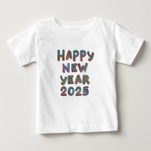 T-shirt Pour Bébé Bonne année 2025*#*#**#*#** (Devant)