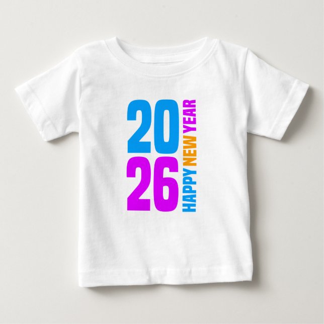 T-shirt Pour Bébé Bonne année 2026-34568 (Devant)