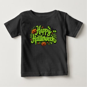 T-shirt Pour Bébé Bonne broderie Halloween