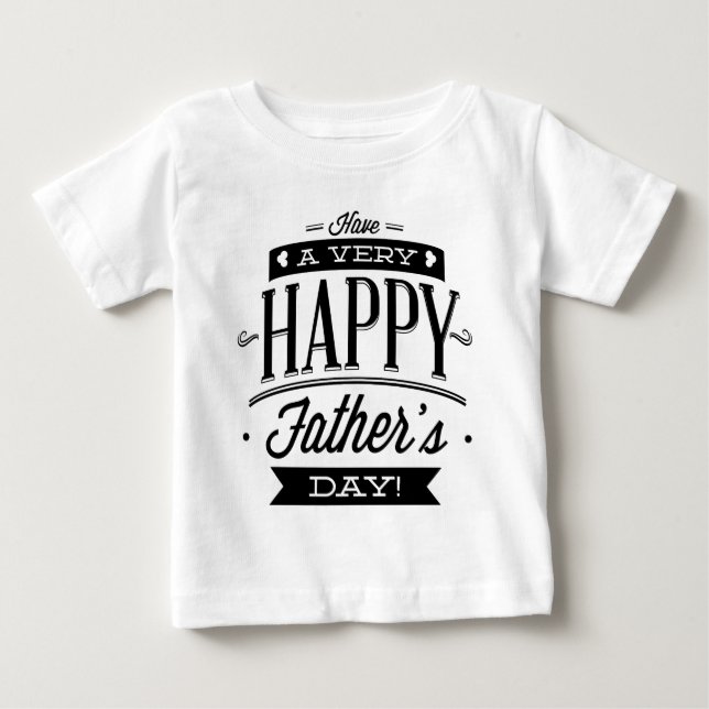 T-shirt Pour Bébé Bonne fête des pères (Devant)