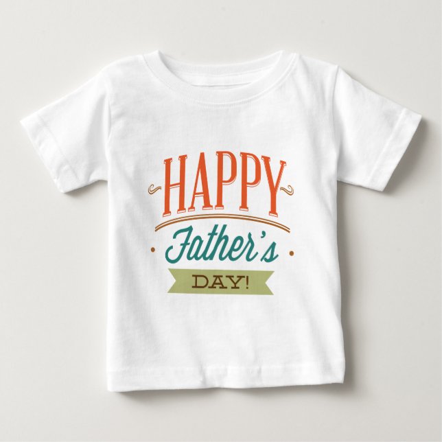 T-shirt Pour Bébé Bonne fête des pères (Devant)