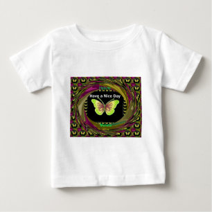 T-shirt Pour Bébé Bonne journée : Belle infinité papillons art