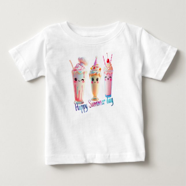 T-shirt Pour Bébé Bonne journée d'été (Devant)