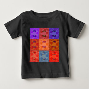 T-shirt Pour Bébé Bonne journée et meilleur Night Pop Art Imprimer