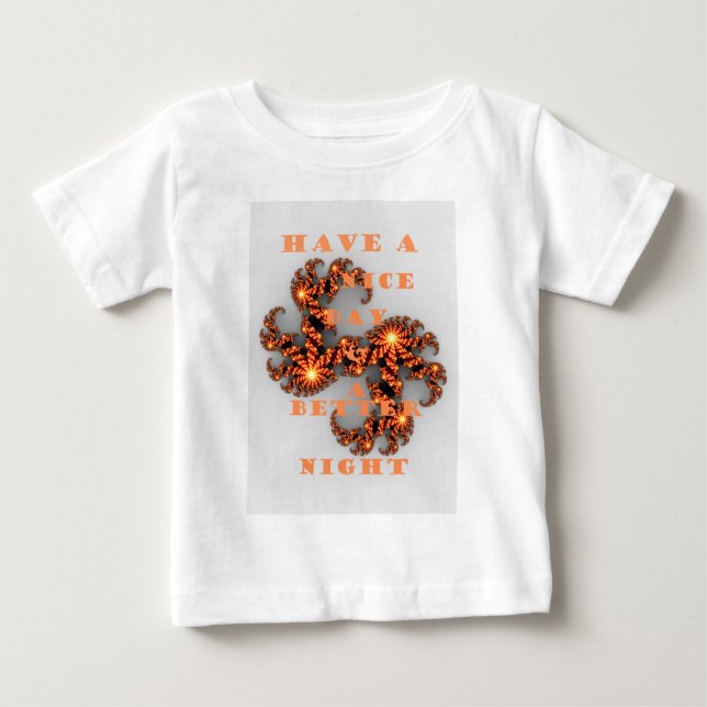 T-shirt Pour Bébé Bonne journée et meilleure nuit (Devant)
