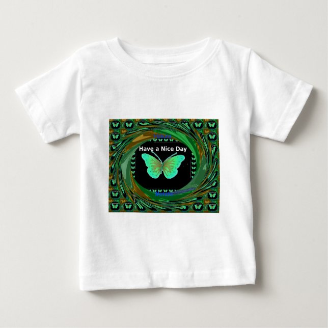 T-shirt Pour Bébé Bonne journée et meilleure nuit papillon.png (Devant)