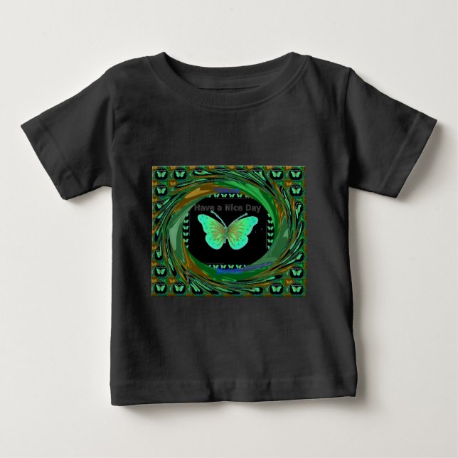 T-shirt Pour Bébé Bonne journée et meilleure nuit papillon.png (Devant)