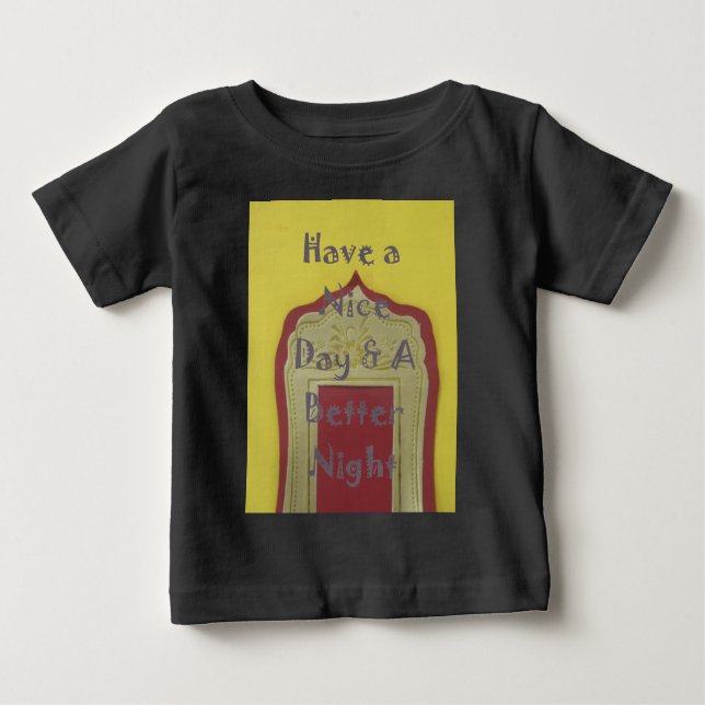 T-shirt Pour Bébé Bonne journée et une meilleure nuit d'art encadré  (Devant)