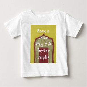 T-shirt Pour Bébé Bonne journée et une meilleure nuit d'art encadré