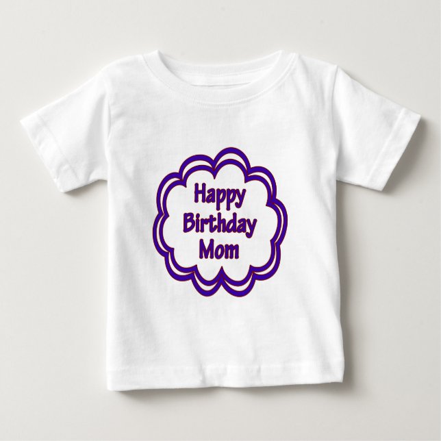 T-shirt Pour Bébé Bonne maman d'anniversaire (Devant)
