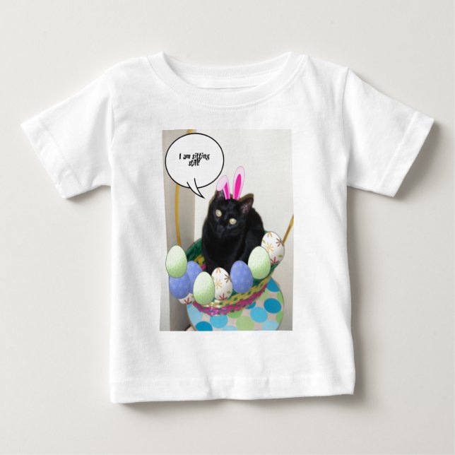 T-shirt Pour Bébé Bonne Pâques Kitty (Devant)