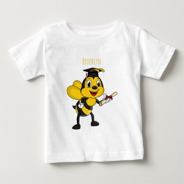 T-shirt Pour Bébé Bonne remise des diplômes des abeilles (Devant)