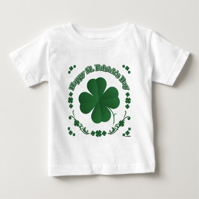 T-shirt Pour Bébé Bonne Saint Patrick's Day (Devant)