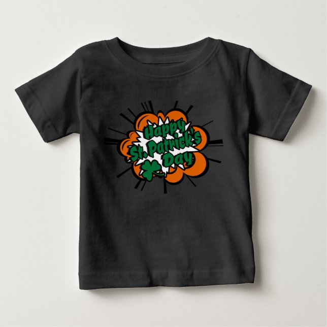 T-shirt Pour Bébé Bonne Saint Patrick's Day (Devant)