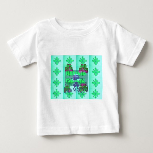 T-shirt Pour Bébé Bonne Saint Patrick's Day Hakuna Matata Art Print (Devant)