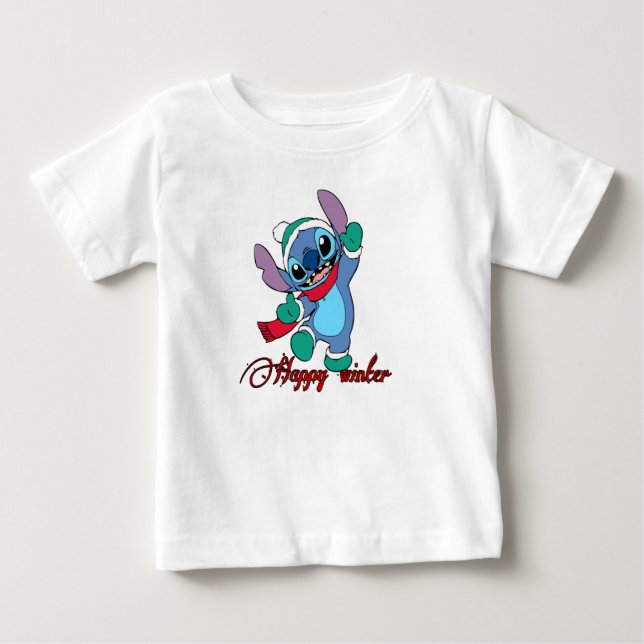 T-shirt Pour Bébé Bonne saison hivernale (Devant)