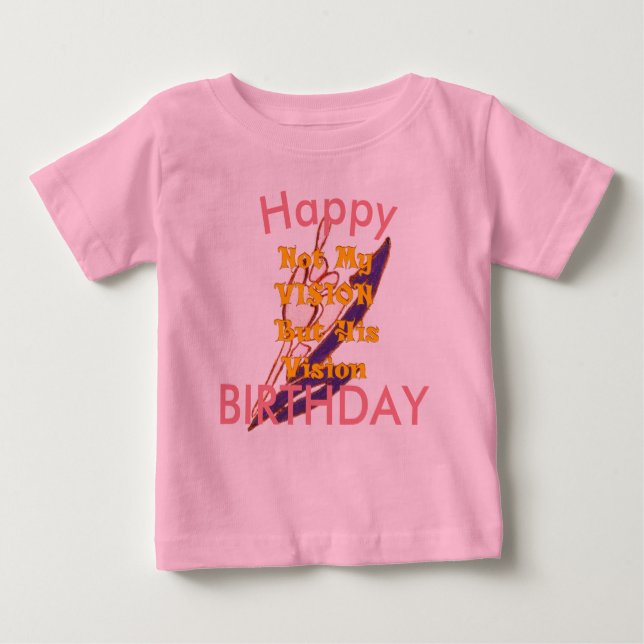 T-shirt Pour Bébé Bonne vision d'anniversaire (Devant)