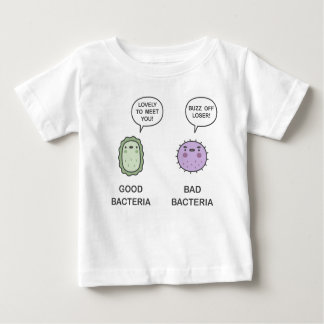 T-shirt Pour Bébé Bonnes Bactéries, Bactéries Mauvaises