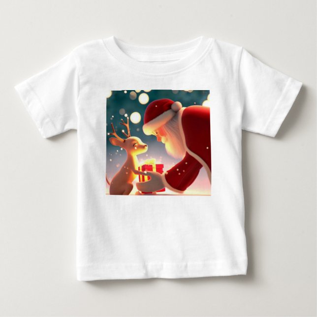 T-shirt Pour Bébé Bonté de Noël 1 (Devant)