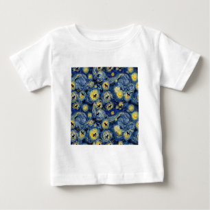 T-shirt Pour Bébé Boo22 Artiste Caniche Boho Floral – Caniche Coloré