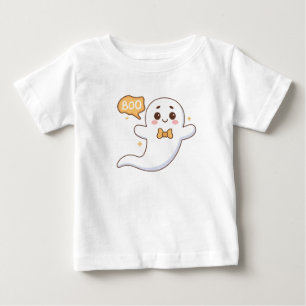 T-shirt Pour Bébé boo fantôme mignon joyeux Halloween