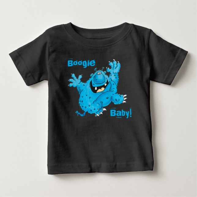 T-shirt Pour Bébé Boogie sur Down monster Baby (Devant)