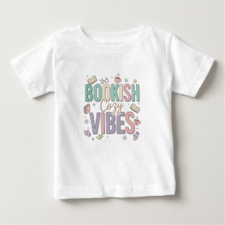 T-shirt Pour Bébé Bookish Cozy Vibes Pastel Art