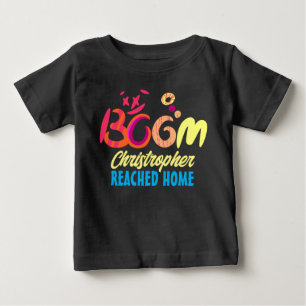 T-shirt Pour Bébé Boom Bébé Est Arrivé À La Maison Typographie Manus