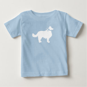 T-shirt Pour Bébé Bordure Collie Chien Baby shower Chien Chien Chiot