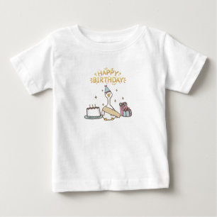 T-shirt Pour Bébé Born For Birthday Vibes