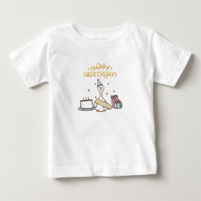 T-shirt Pour Bébé Born For Birthday Vibes (Devant)