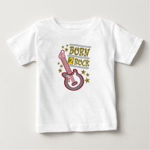 T-shirt Pour Bébé Born rock Guitar, design guitariste