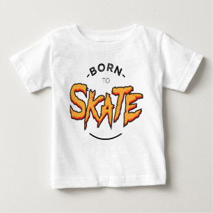 T-shirt Pour Bébé Born to skate