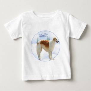 T-shirt Pour Bébé Borzoi Noel