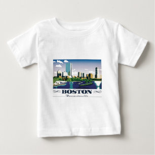 T-shirt Pour Bébé Boston, Massachusetts
