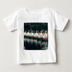T-shirt Pour Bébé Boston Public Gardens Swan Boats