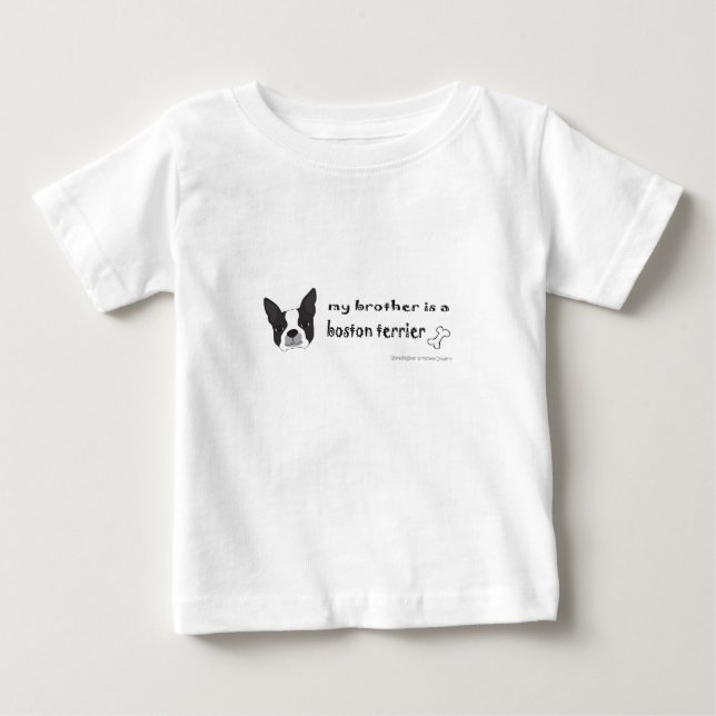 T-shirt Pour Bébé boston terrier (Devant)